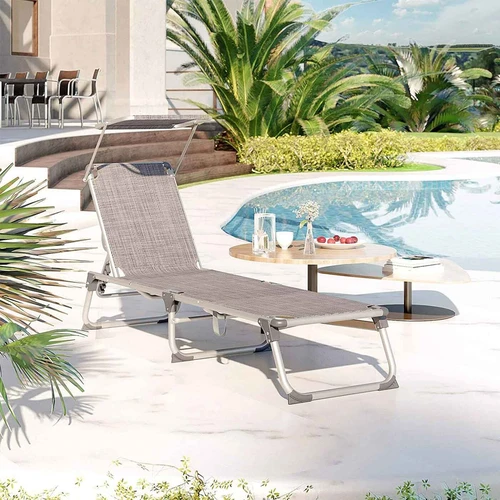 Saulės gultas SONGMICS – patogus ir lengvas poilsio akimirkoms