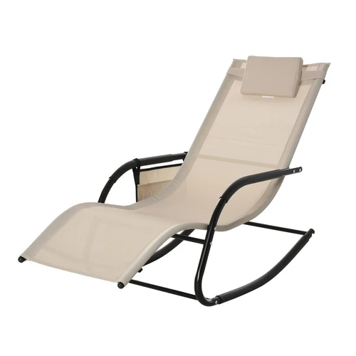 Gultas Outsunny 150x62x88cm., smėlio/juodos spalvos