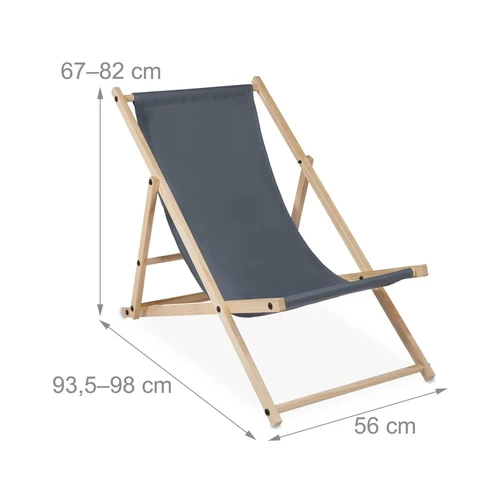 Gultas Relaxdays, 3 padėtys, 56 × 82 × 93,5 cm - Gultai