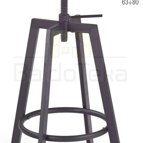 Modern Laminated MDF & Painted Metal Bar Stool