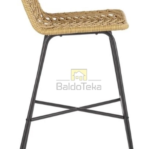 Natūralios spalvos kėdė su 100 kg apkrova