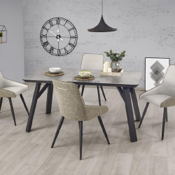 Laminuotas MDF stalas su plieninėmis kojomis