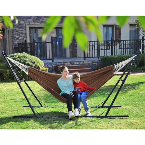 Atsparus UV spinduliams medvilnės-poliesterio hamakas