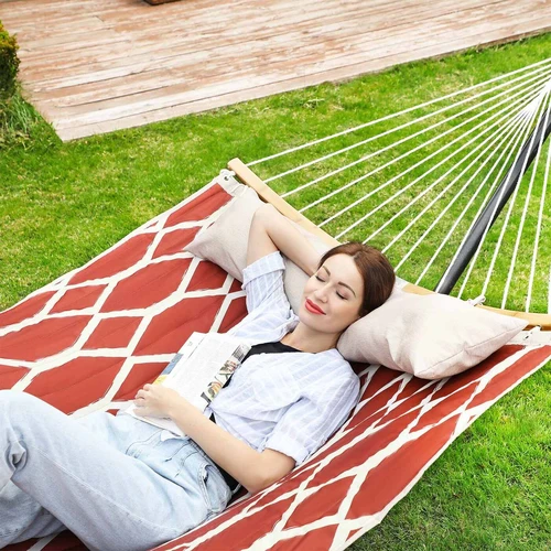 Minkštas hamakas svetainei – atostogos su šeima