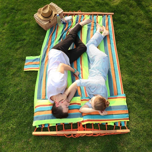 Lengvas ir patvarus hamakas su pagalve