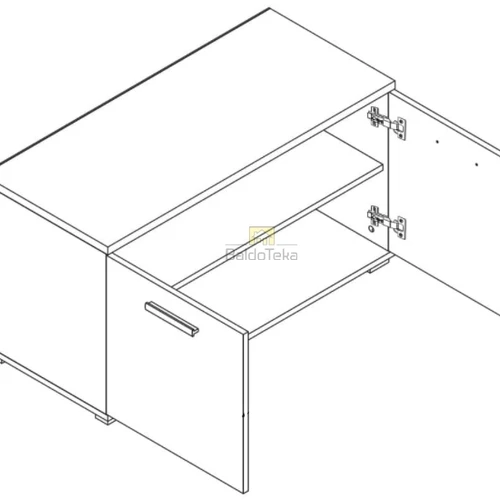 Praktiškas spintų komplektas 140 cm pločio
