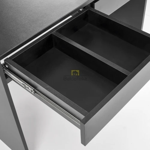 Juoda matinė spinta su integruota LED apšvieta