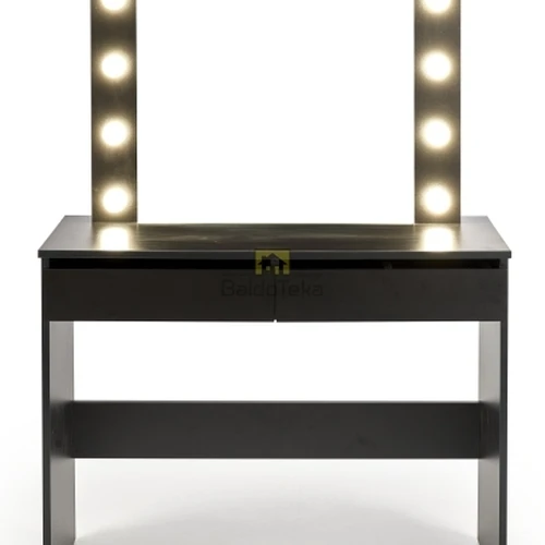 Moderni juoda matinė spinta su LED apšvietimu