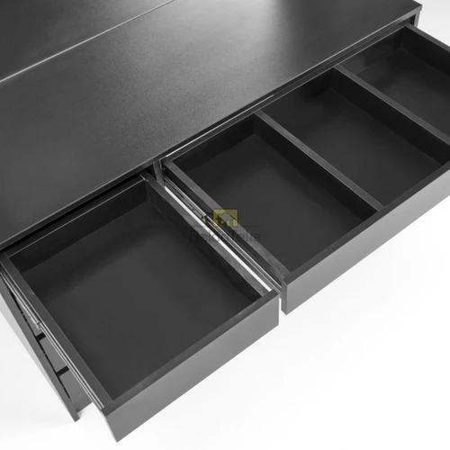 Juoda matinė LMDP spinta su integruota LED apšvietimu