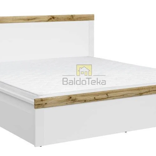 Minimalistinis MDF lovos rėmas be grotelių ir patalynės dėžės