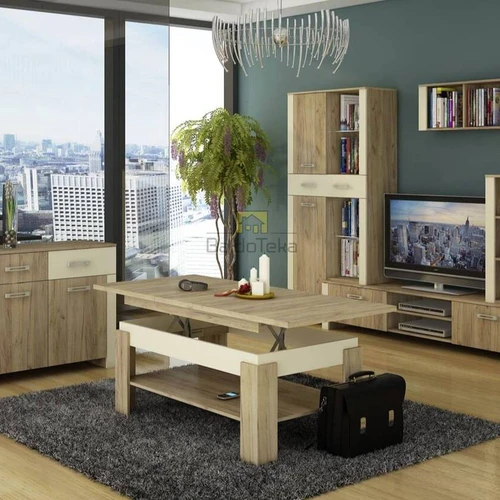 Pakabinamos ir pastatomos lentynos su TV staliuku