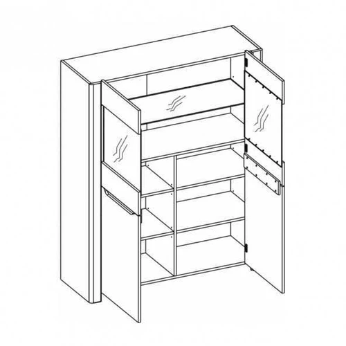 San Remo ąžuolo dizainas su prabangiu apšvietimu