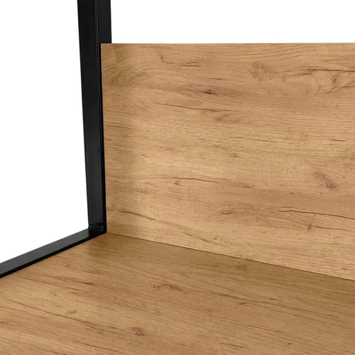 Industrinė lentyna LOFT, 6 lentynos, juodos spalvos, 40 × 192 × 32 cm - Lentynos