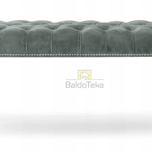 Modernus sofos suolelis su aksominiu apmušalu ir medinėmis kojelėmis