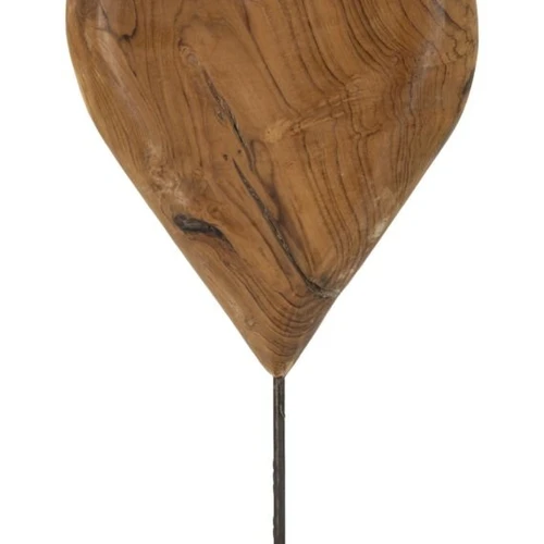 Interjero skulptūra DOBU, širdies formos, 25 × 45 × 12 cm
