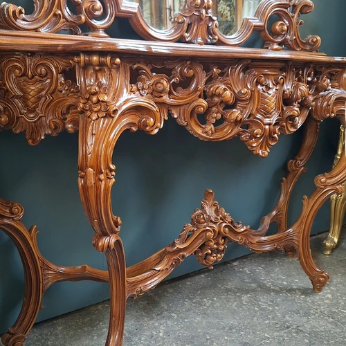 Puošni konsolė su 135x180 cm veidrodžiu