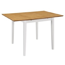 Išskleidžiamas stalas, baltas, (80x120)x80x74 cm, MDF