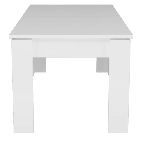 Didelio formato stalas 180-260 cm su matine balta plokšte