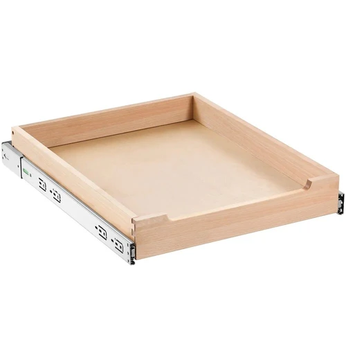 Ištraukiama medinė spintelės lentyna, 17 x 21, stumdomas stalčius