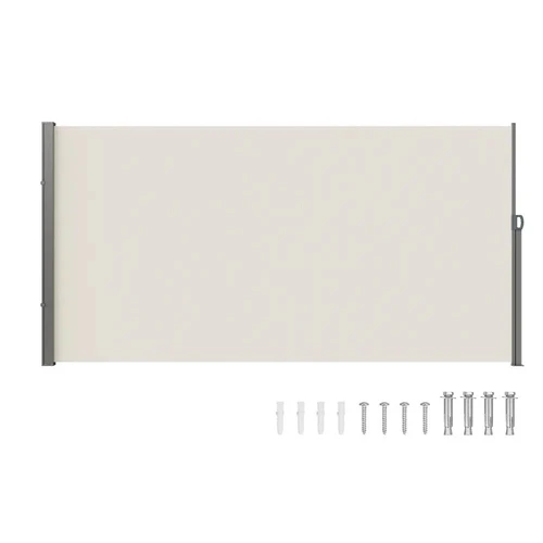 Ištraukiama šoninė markizė, 180 g poliesterio, vandeniui atspari, smėlio spalvos, 71x138