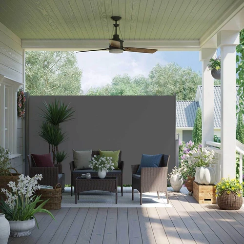 Lengvai valdoma markizė su atsukimo funkcija ir įvairiais montavimo variantais