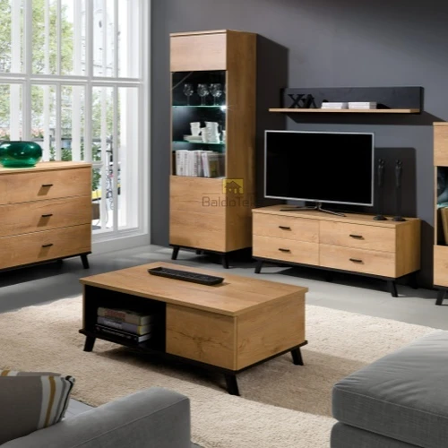 Juoda ir ąžuolo lefko spintos – stilingas akcentas jūsų namuose