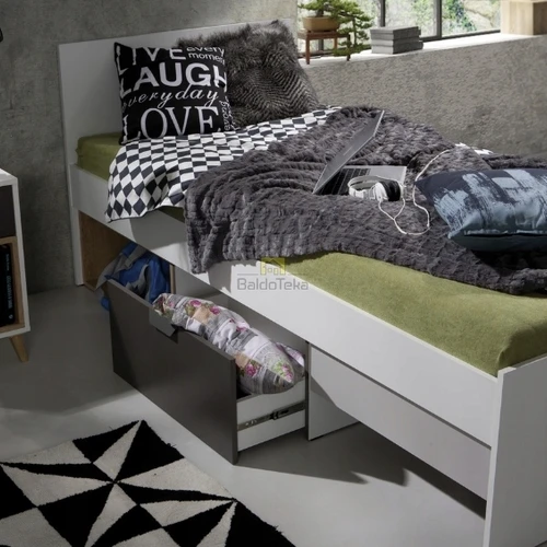 Lova su grotelėmis, 4 spalvų pasirinkimas