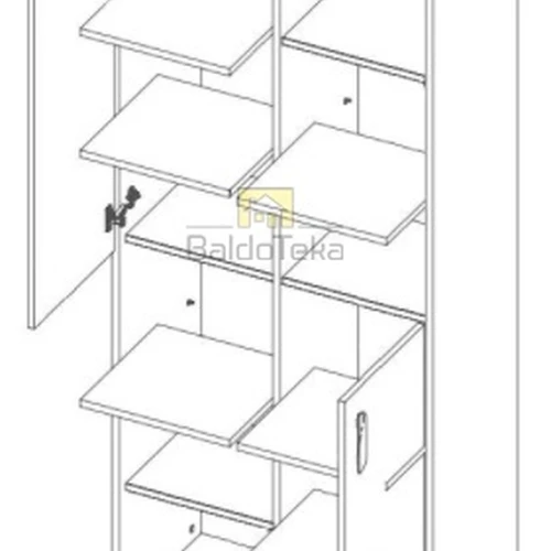 Plati spinta su LMDP, 80x190x40 cm