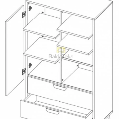 Plati spinta 80x140 cm, LMDP, modernus dizainas