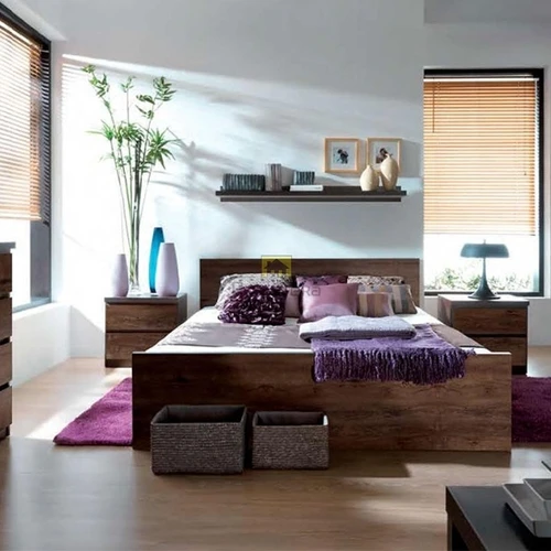 Moderni lova su ąžuolo apdaila