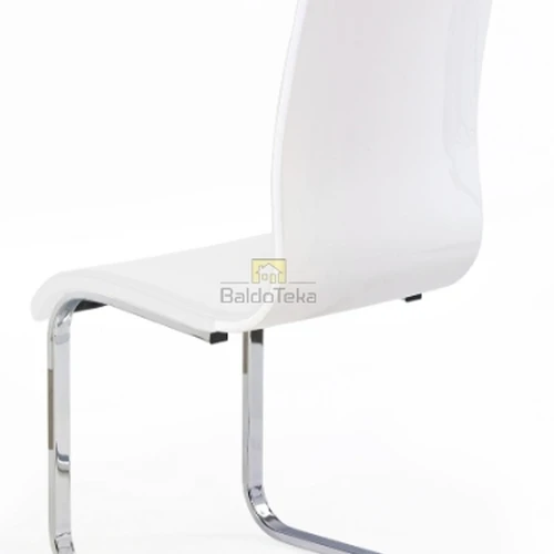 Tvirtas ir patvarus kėdės dizainas su chromuotu metalu