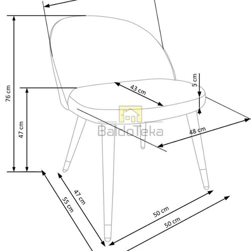 Moderni gobeleno kėdė su reguliuojama aukšte