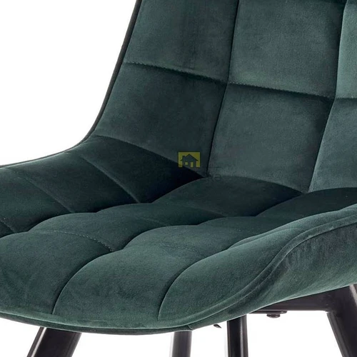 Tamsiai žalios/juodos kėdės su ergonomišku dizainu