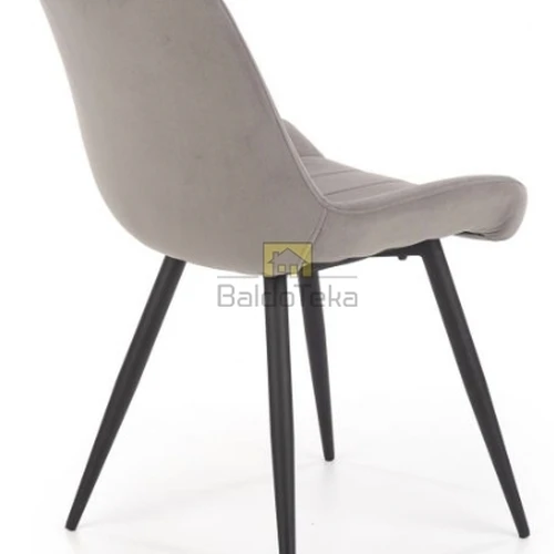 Stilinga sofė su metaliniu pagrindu, pilka/juoda