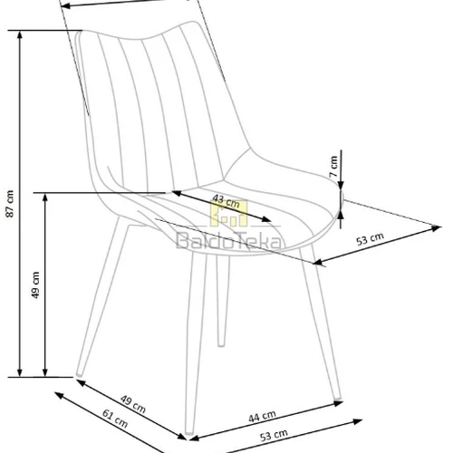 Madinga pilka/juoda velvetinė kušetė su metalo karkasu