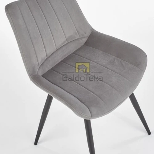 Ergonominė sofė su 100 kg apkrova, pilka/juoda spalva