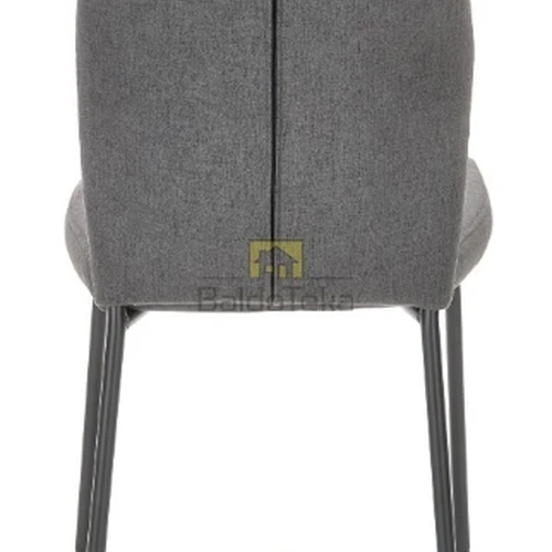 Moderni pilka/juoda kėdė iš dažyto plieno