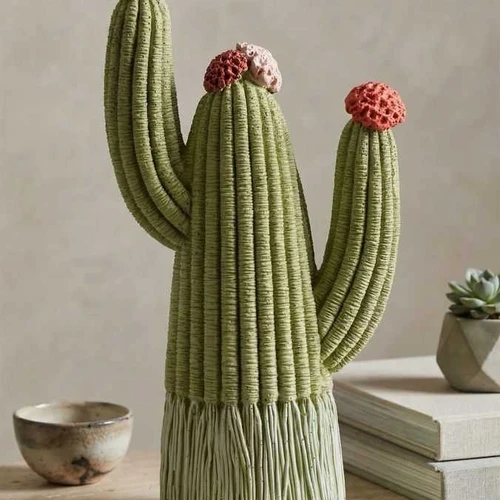 Kaktuso skulptūra Cactus Stons, 10,5 × 20,5 × 6,5 cm - Dekoracijos