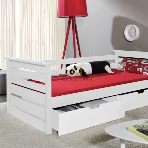 Ergonominė lovytė su patalynės stalčiais ir 100 kg apkrova