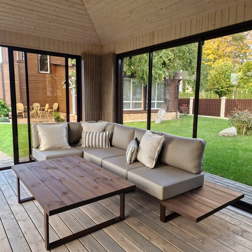 Kampinė lauko sofa 1.54m x 3.14m ¦ COMFORT - Foteliai, sofos