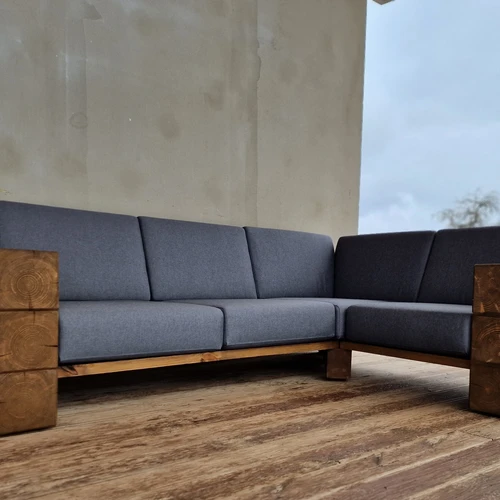 Kampinė lauko sofa 1.65m x 2.25m ¦ TIMBER - Foteliai, sofos