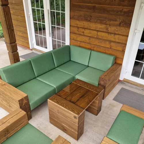Kampinė lauko sofa 1.65m x 2.25m ¦ TIMBER