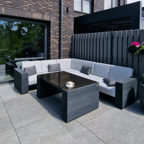 Kampinė lauko sofa 2.25m x 2.85m ¦ TIMBER - Foteliai, sofos