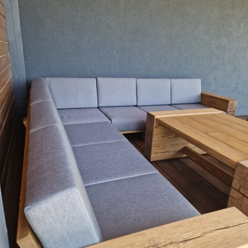 Ekologiška WOCA alyva apdorota lauko sofa