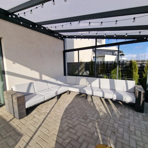 Kampinė lauko sofa 2.85m x 3.45m ¦ TIMBER