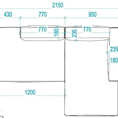 Kampinė sofa iš kokybiškos medžiagos – ideali darbo kambariui