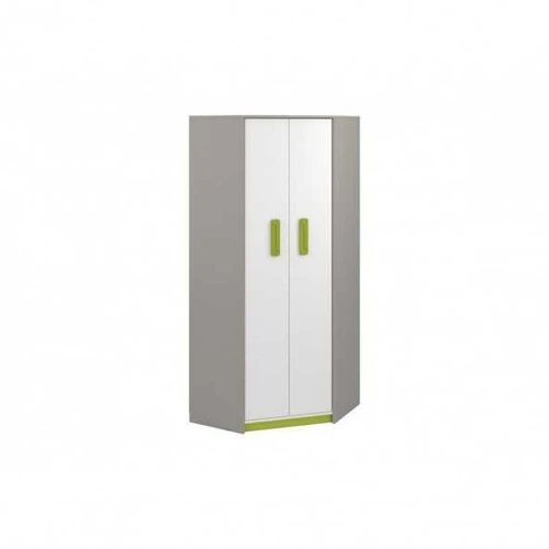 Kampinė spinta AIQ AQ01 82 pilka / balta / žalia