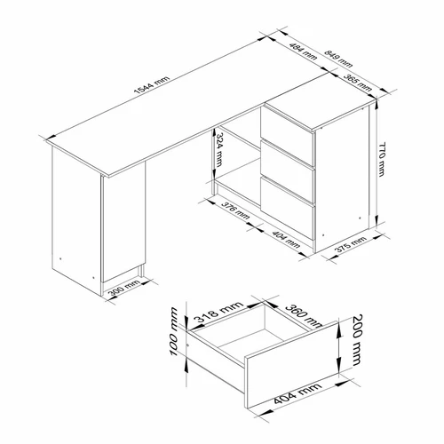 Kampiniai stalai – puikus pasirinkimas namų biurui ar vaikų kambariui