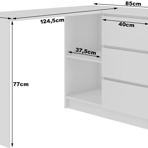 Elegantiškas rašomasi stalas minimalistiniam interjerui