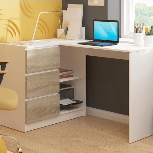 Erdvus kompiuterio stalas su tvirta struktūra ir patraukliu dizainu